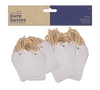 Bare Basics Étiquettes, Blanc, Small