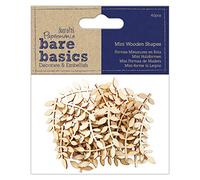 Bare Basics - Formes en Bois de Feuille de Vigne - 40 Pièces