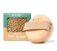 Bare Botanics Brosse sèche pour le corps | Ajustement universel et facile à utiliser | Brosse de douche pour le corps avec sangle élastique | Brosse exfoliante pour le corps pour homme et femme |