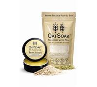 Bare Boutique OatSoak Flocons d'Avoine Dissolvables pour le Bain et Baume Intensif, Pack Double, Sans Parfum, 100g + 60ml, Idéal pour Peaux Sensibles