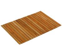 Bare Decor Asi Set de Table Flexible en Bois de Teck véritable ou Plateau pour accoudoir de canapé, 1 Tapis de 48,3 x 30,5 cm
