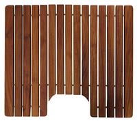 Bare Decor, Tapis de Toilette en Teck Massif, 20 x 18 cm