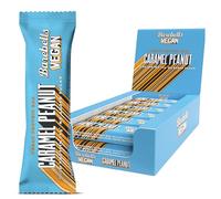 Barebells Barres De Protéines Vegan - 15g de proteine - Faibles en calories - chocolat protein bars - Boîte de 12 barres proteinées de 55g (Vegan Caramel Peanut)