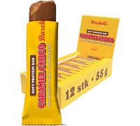 Barebells Barres protéinées - Délicieuses barres protéinées douces au chocolat - Faible en sucre, 16 grammes de protéines, sans huile de palme - Soft Bar Caramel Choco, 12 x 55 g')