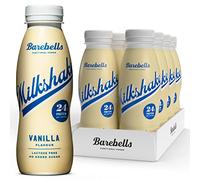 Barebells Shake protéiné crémeux - Faible en sucre - 24 g de protéines par bouteille - Sans lactose - Milkshake vanille - 8 x 330 ml