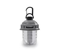 Barebones Beacon Lampe suspendue - Gris État - Lanterne de camping LED rechargeable avec luminosité réglable - Lanterne suspendue de style vintage résistante aux intempéries pour les aventures en