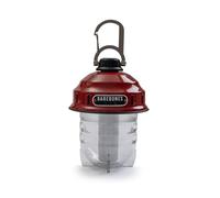 Barebones Beacon Lanterne de camping à LED rechargeable avec luminosité réglable - Résistante aux intempéries - Style vintage - Pour les aventures en plein air et toute l'année - Rouge