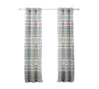Barefoot Bungalow Greenland Home Fashions Phoenix Panneaux de fenêtre, 213,4 x 213,4 cm, Turquoise