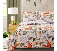 Barefoot Bungalow Parure de lit, Polyester, Blanc cassé/Blanc, lit jumeau