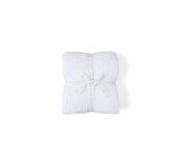 Barefoot Dreams CozyChic Plaid côtelé Blanc