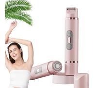 Barely Shaver, Peach Please Razor, 2-in-1 Dual-Head Cordless Electric Shaver for Women, Wet and Dry, Comfort 2 in 1 Electric Lady Shavers (Pink)