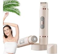 Barely Shaver, Peach Please Razor, 2-in-1 Dual-Head Cordless Electric Shaver for Women, Wet and Dry, Comfort 2 in 1 Electric Lady Shavers (Beige)