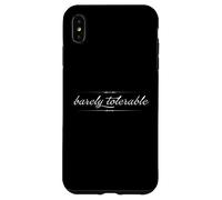 Barely TOLERABLE Jane Austen Pride & Prejudice Citation Meme Coque pour iPhone XS Max