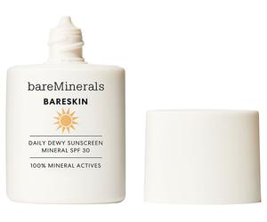 bareMinerals - BARESKIN Daily Dewy Sunscreen Mineral SPF 30 - Crème de jour teintée Sheer Medium Deep 30 ml