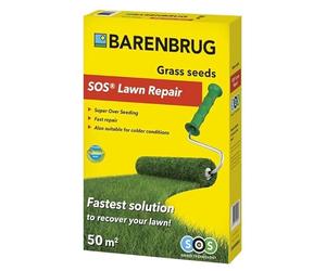 Barenbrug Semences de gazon 1 kg pour 50 m2 - Gazon de réparation SOS Lawn Repair enduit