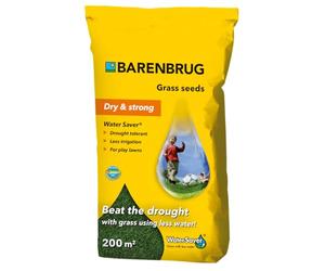 Barenbrug Semences de gazon 5kg jusqu'à 200m2 - Water Saver - Résiste à la sécheresse prolongée - Semences de gazon écologiques nécessitant moins d'arrosage - Enracinement profond jusqu'à 60cm