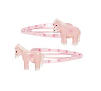 Barettes cira - cheval rose clair