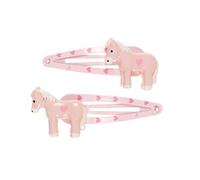 Barettes Cira - cheval rose clair