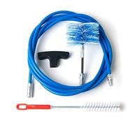 Kit 3 mètres + Goupillon Flex 80 mm Kit nettoyage poêle à pellet tuyau de cheminée avec Curve
