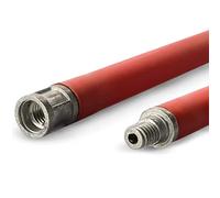 BARETTO Tiges de Ramonage - 1 Mètre de long, Courbées Jusqu'à 45°, Compatible avec le Kit de Ramonage (Lot de 6 Tiges)