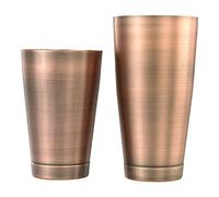 Barfly M37009ACP Lot de 2 boîtes à cocktail en cuivre antique 530 ml et 793 ml