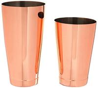 Barfly Weighted Cocktail Mixing Shaker Tin Set, Stainless Steel, Copper, 18 oz and 28 oz