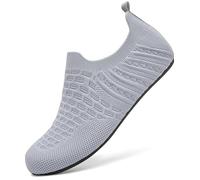 BARFULKER Pantoufles légères et plates pour homme et femme - Antidérapantes et confortables - Pour la maison - Flexibles - Pieds nus, 900 grises, 43 EU