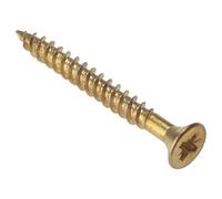 Bargainscrews Lot de 200 vis Pozi fraisées en laiton 1-1/2" x 8