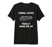 Barge de Canal Vintage à Barge, écluses de Canal Wind Me Up T-Shirt Haut de Gamme