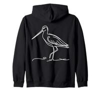 Barge rousse Linéaire Ornithologue Sweat à Capuche
