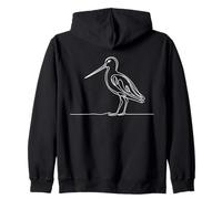 Barge rousse Linéaire Ornithologue Sweat à Capuche