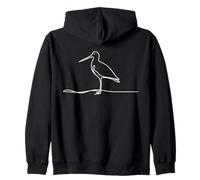 Barge rousse Linéaire Ornithologue Sweat à Capuche