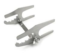 Bargen Support de planche à saumon flammé pour braseros, tonneaux à feu et barbecues (pour planches jusqu'à 25 mm d'épaisseur)
