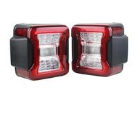 Barhbt Ensemble Feu Arrière Pour Jeep Pour Wrangler JK 2007-2017JL 2018 Feu Arrière À LED Feu Freinage Arrière Feu Clignotant Feu Circulation Diurne Version UE(Red lens)