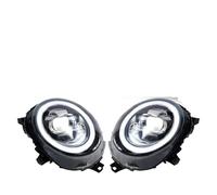 Barhbt Ensemble Phare Avant Bloc Optique Avant Pour Mini Pour Cooper F56 (2014-2019) Avec Lentille De Projecteur Bi-LED Ultra-lumineuse (version Dynamique)(2PCS Original Halogen)