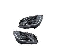 Barhbt Ensemble Phare Avant Bloc Optique De Phares Avant À LED Style Pour Maybach Pour Benz Classe C W205 C180 C200 (2015-2021)(For 15-18 Double)