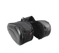 Barhbt Sacs De Selle De Moto Paire De Sacoches De Moto Étanches pour Casque, Sacoches Latérales Et Arrière(PU and Plate)