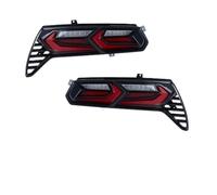 Barhbt Sacs De Selle De Moto pour Corvette pour C7 2014-2019 Ensemble De Feux Arrière De Voiture, Mise À Niveau, Frein Dynamique Mis en Évidence(Red One Set)