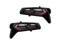 Barhbt Sacs De Selle De Moto pour Corvette pour C7 2014-2019 Ensemble De Feux Arrière De Voiture, Mise À Niveau, Frein Dynamique Mis en Évidence(Brown One Set)