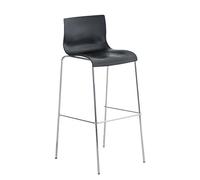 Barhocker Hoover Chrom 4-Fuß Gestell