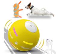 BARHOMO Balles pour chien, jouets interactifs de 3e génération pour chiots/chiens de petite, moyenne et grande taille, balle de tennis à effet de roulement amélioré, avec sangle, jouet pour chien à