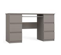 BARI - Bureau informatique - Bureau d'ordinateur - Travail Gaming Office - 6 Tiroirs - Support clavier coulissant - Meuble bureau