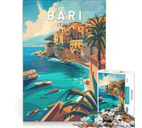 Bari, Italy Puzzles 1000 pièces | Décoration d'intérieur difficile et complexe pour un anniversaire ou Noël 75x50cm