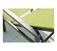 Bari - Lot De 2 Transats Gris Foncé & Vert Gris