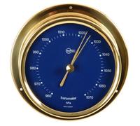 Barigo Baromètre Laiton Échelle Bleu Analogique Regatta 120mm X 40 MM 184msbl