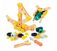 Jeu de construction en bois fsc baril 100 pcs multicolore TU