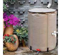 Baril de collecte d'eau de pluie portable de 1000 l avec robinet, système pliable Sto d'eau, comprend un kit de filtre et trop-plein, solution de jardinage écologique, 100 x 125 cm