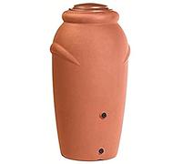 Baril de pluie 210L Aquacan Baby en plastique de couleur terracotta 59,6 (L) x 56 (l) x 118,3 (H) cm