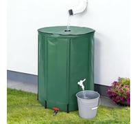 Baril de pluie pliable avec fermeture éclair ouverte, kit de système de collecte d'eau de pluie portable, baril en PVC pour extérieur jardin camping