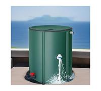 Baril de pluie pliable avec support et robinet Jardin Water Rainwater Collection Kit Stockage d'économie d'espace pour le système de jardins Pliable, collier de collecte d'eau de pluie Baril avec broc